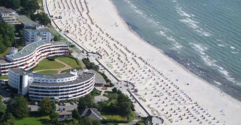 Hotel und Strand